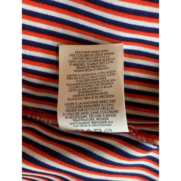 Cabi Women's XL Extra Large Franklin Red White Blue Striped Top Blouse #5335 - Picture 12 of 12